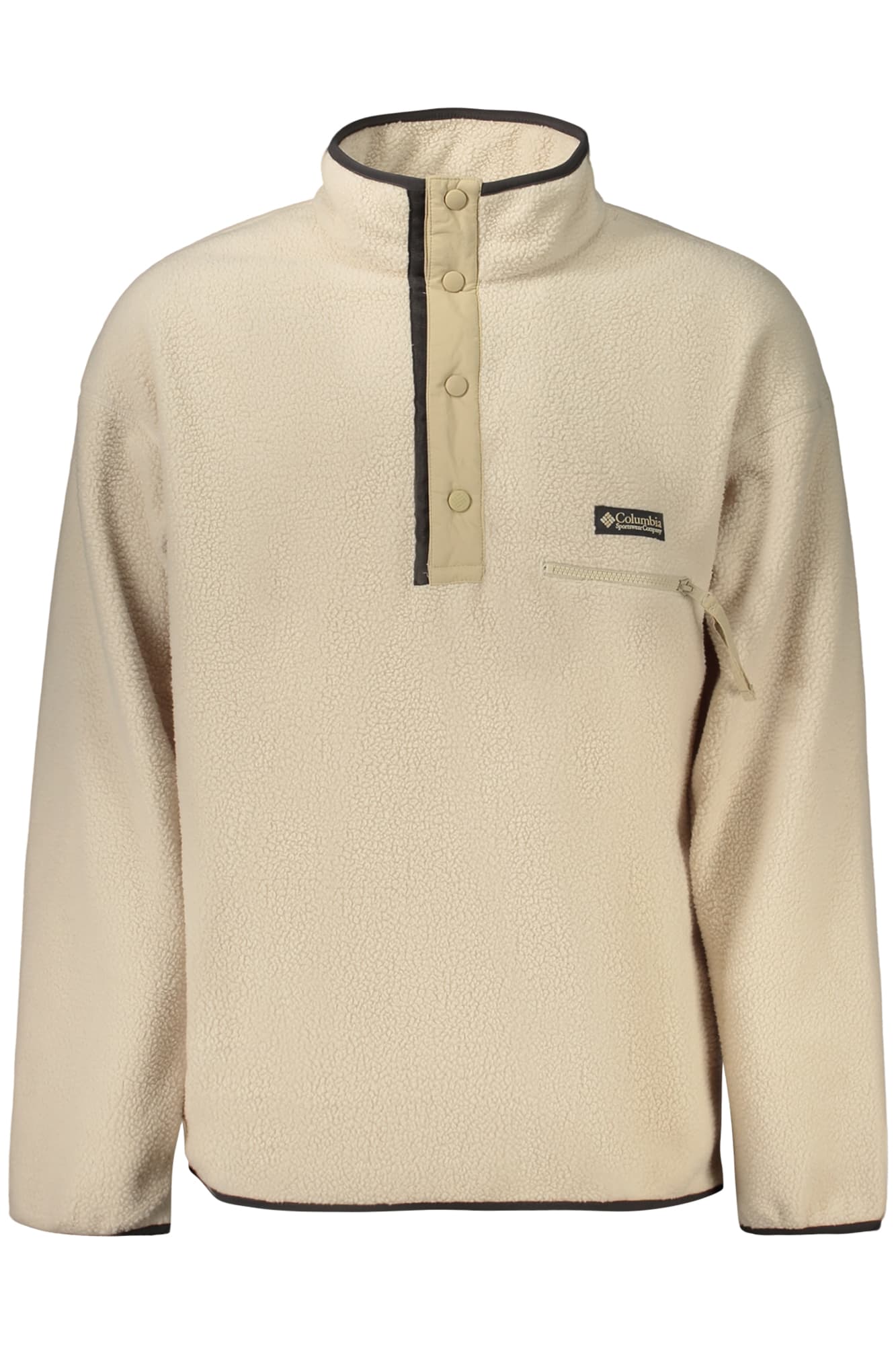 COLUMBIA FELPA SENZA ZIP UOMO BEIGE - Immagine 1