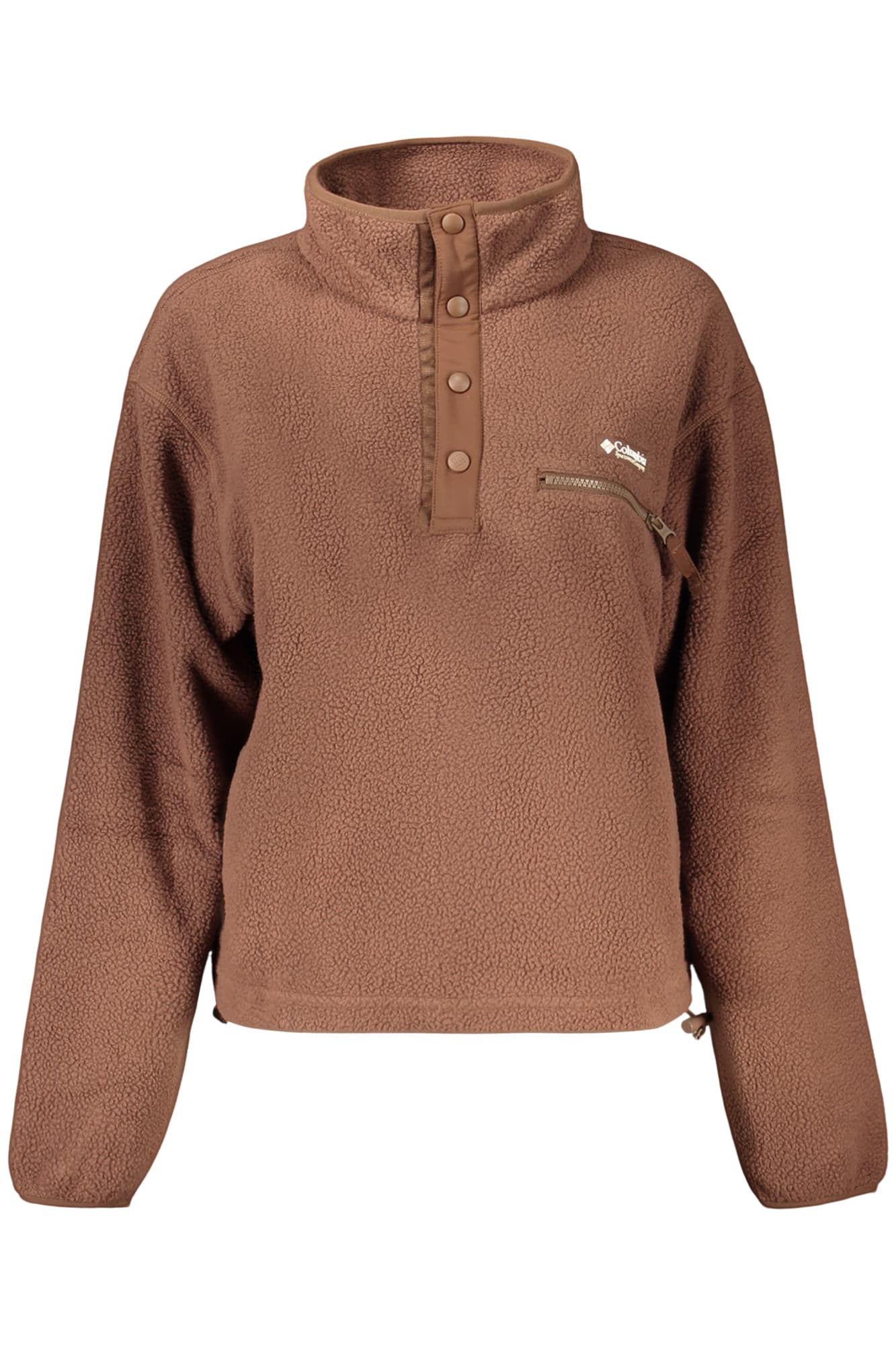 COLUMBIA FELPA SENZA ZIP DONNA MARRONE - Immagine 1