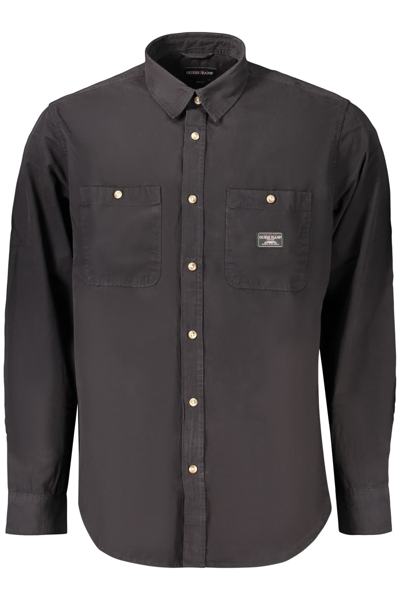 GUESS JEANS CAMICIA MANICHE LUNGHE UOMO NERO - Immagine 1