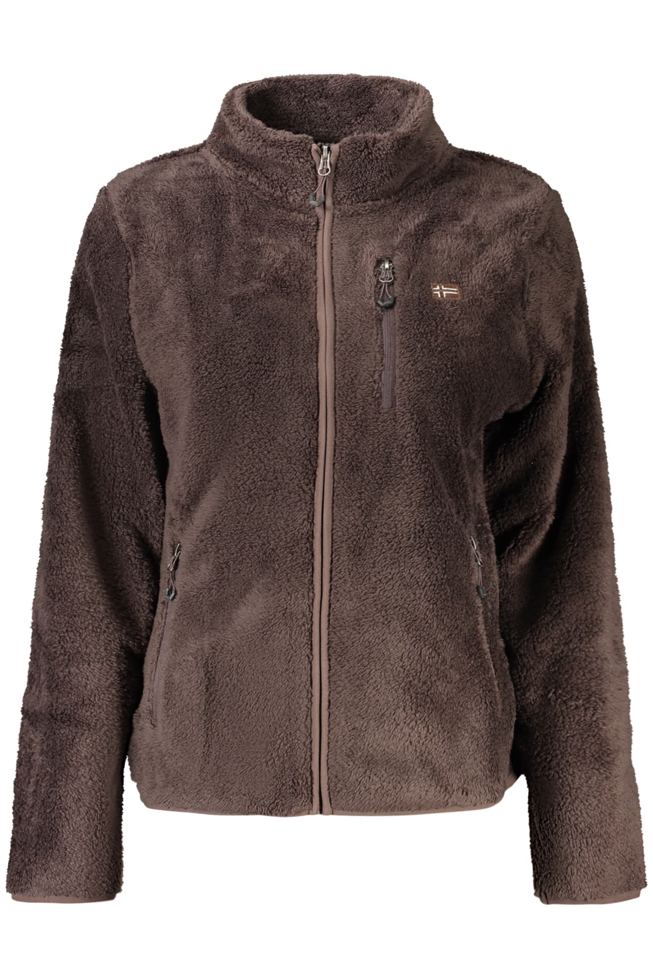 NORWAY 1963 FELPA CON ZIP DONNA MARRONE
