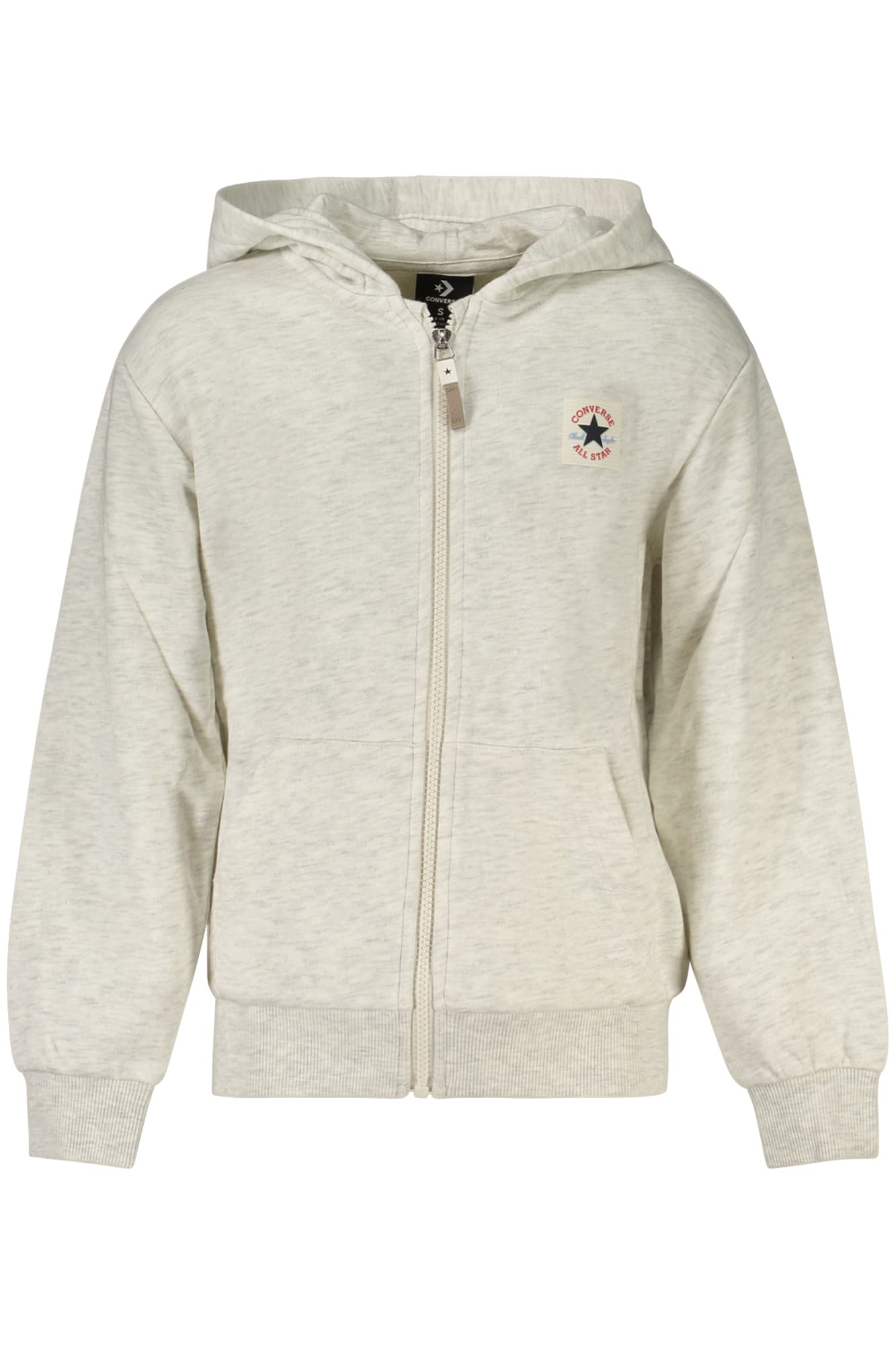 CONVERSE FELPA CON ZIP BAMBINO GRIGIO