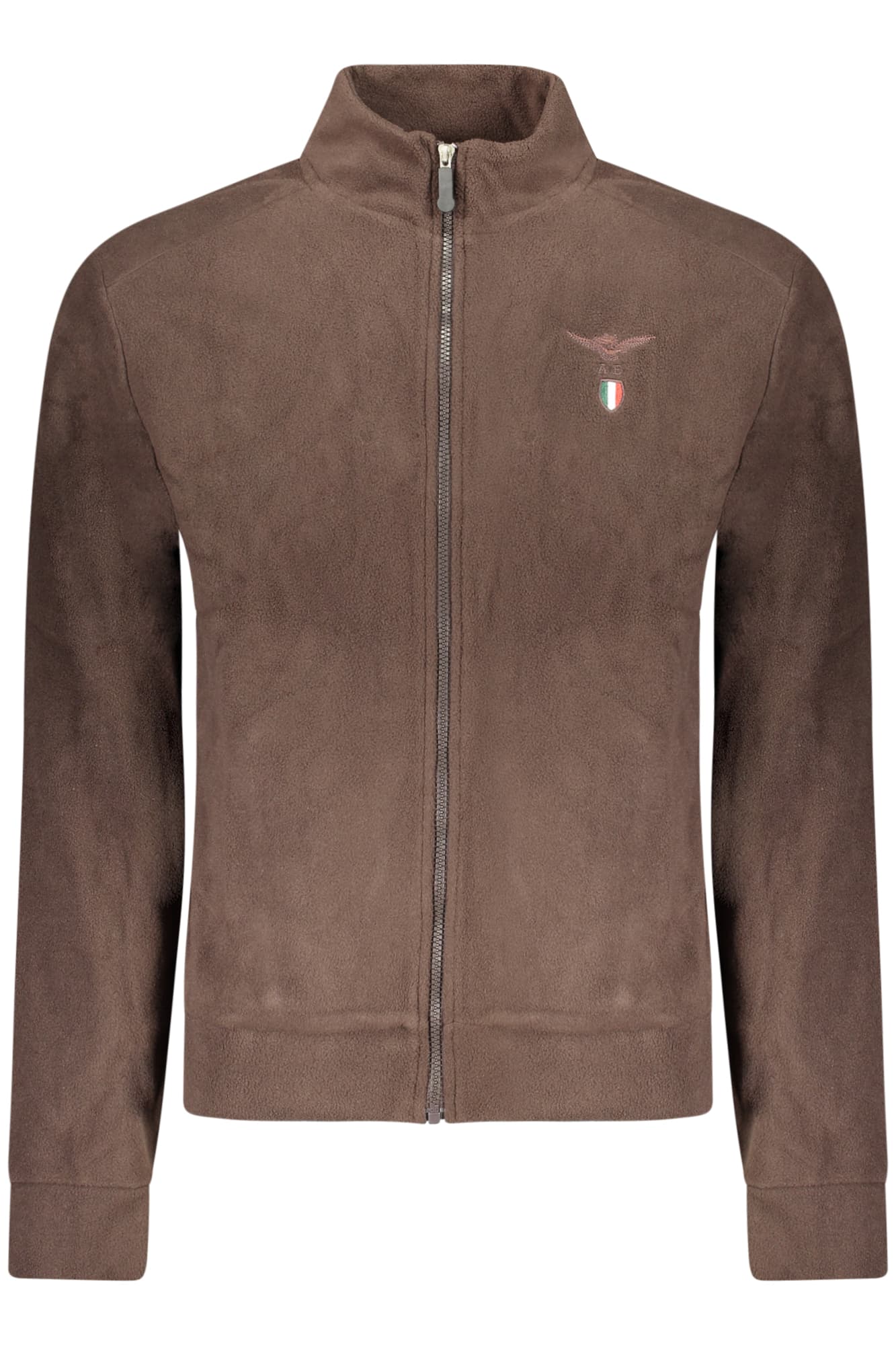 ACCADEMIA MILITARE FELPA CON ZIP UOMO MARRONE