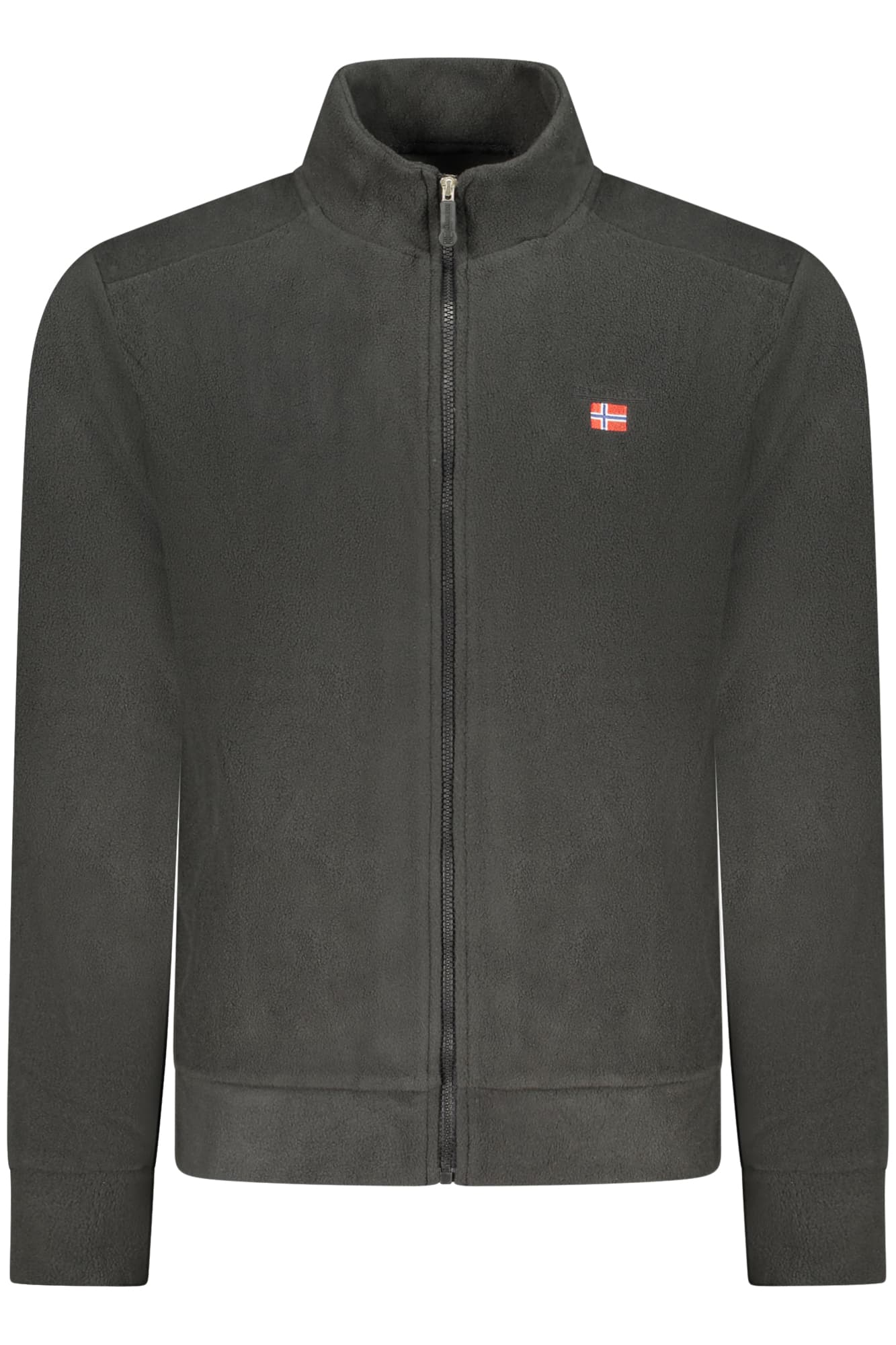 THE NORTH STONE FELPA CON ZIP UOMO NERO