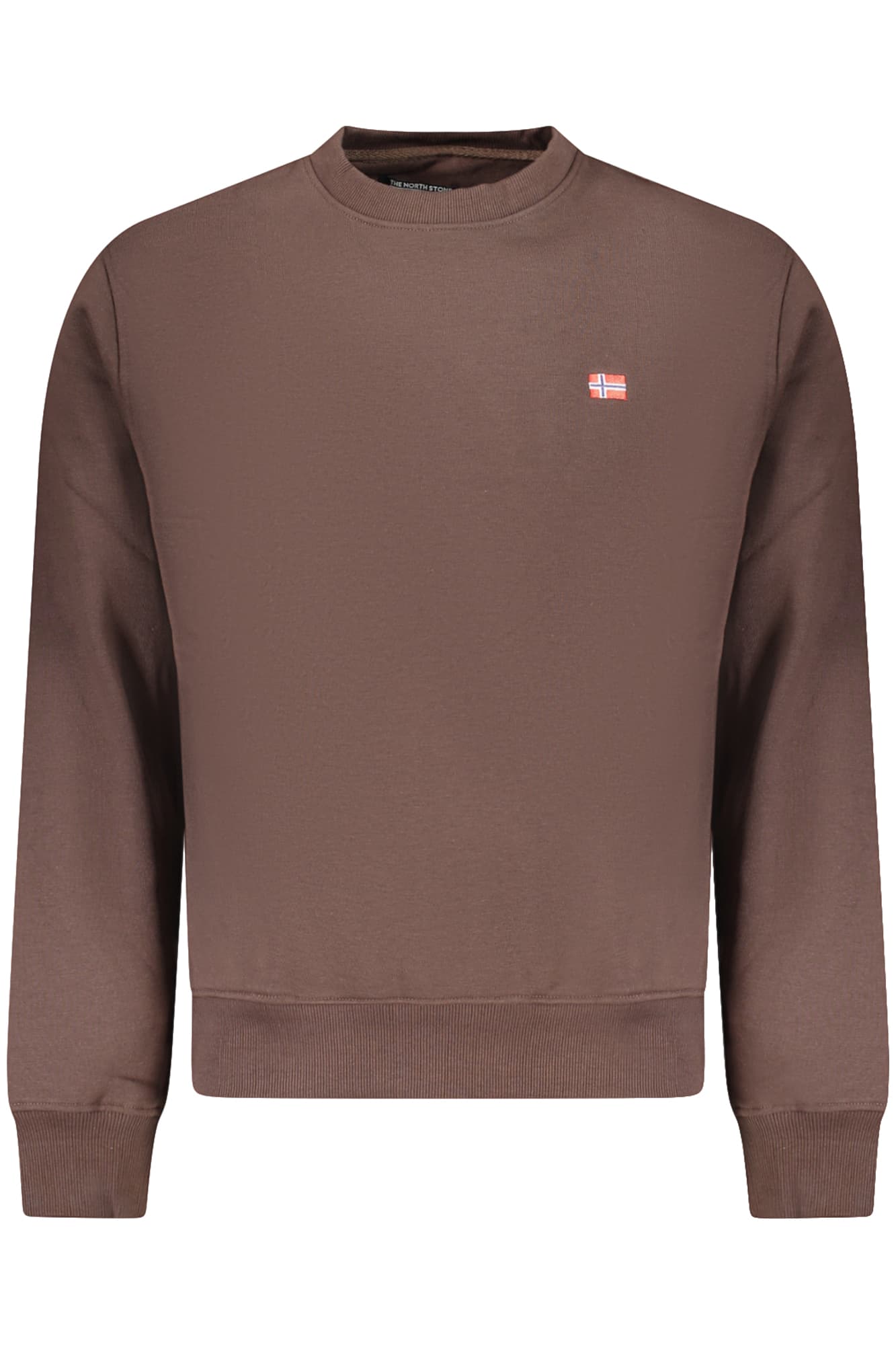 THE NORTH STONE FELPA SENZA ZIP UOMO MARRONE