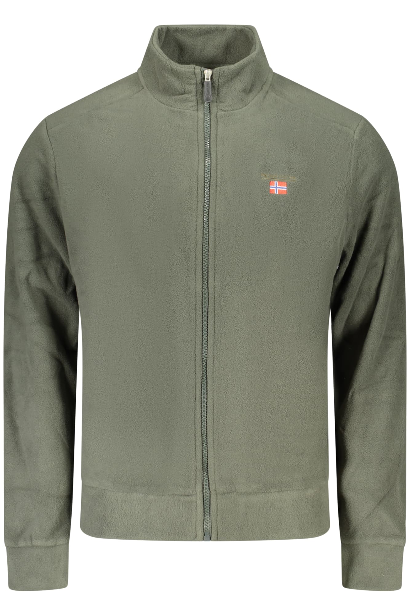 THE NORTH STONE FELPA CON ZIP UOMO VERDE - Immagine 1