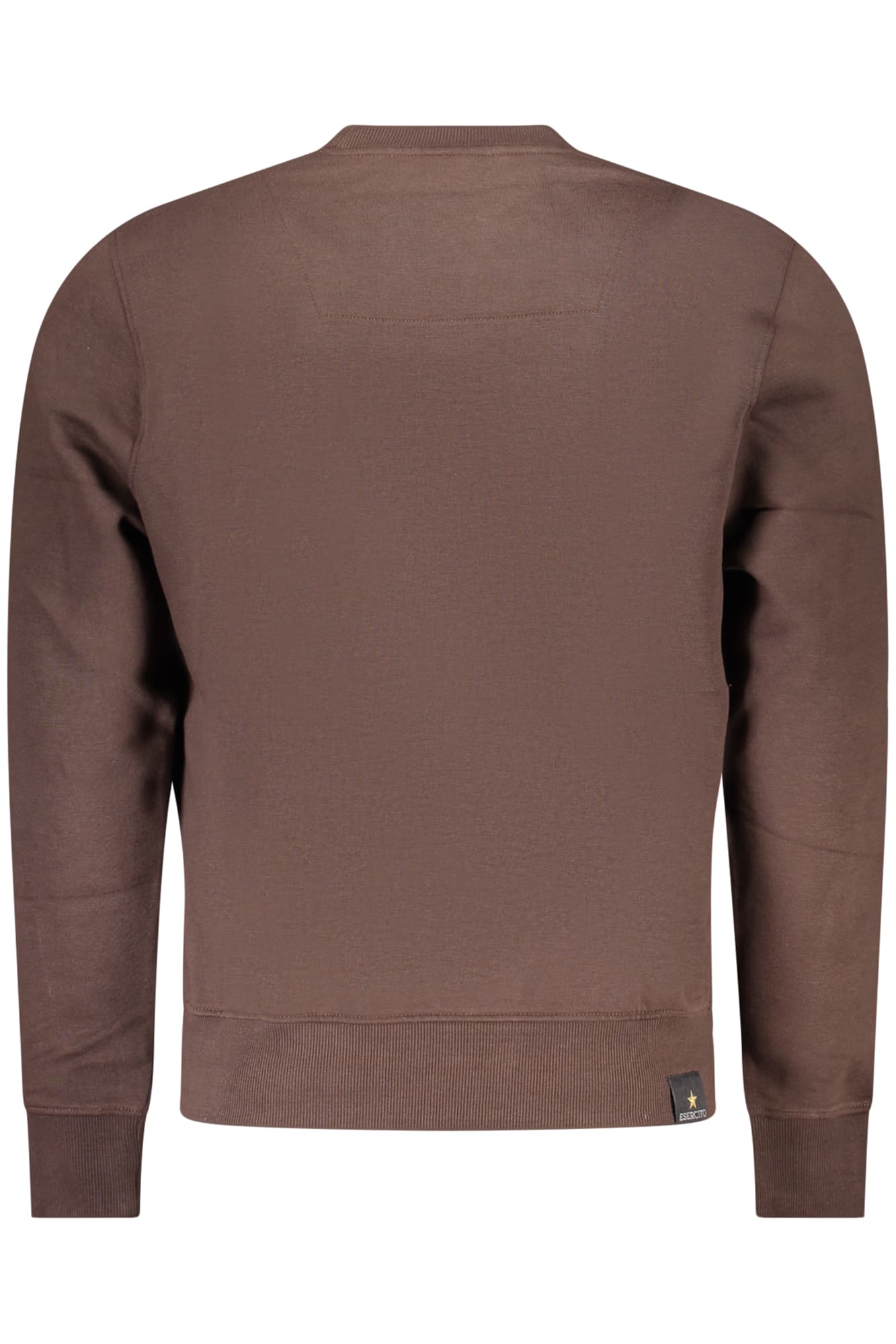 ACCADEMIA MILITARE FELPA SENZA ZIP UOMO MARRONE - Miniatura 2