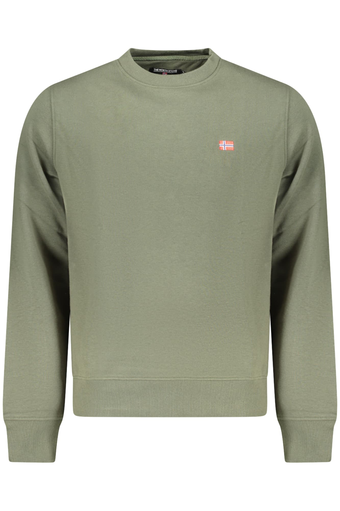 THE NORTH STONE FELPA SENZA ZIP UOMO VERDE - Immagine 1