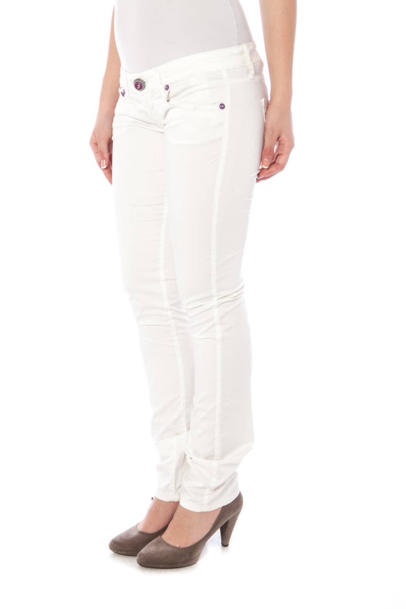 CLINK PANTALONE DONNA BIANCO - Miniatura 2