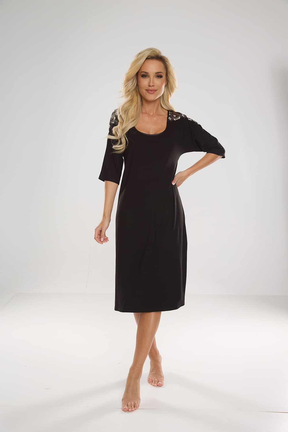 Camicia da notte model 187111 De Lafense - Miniatura 2