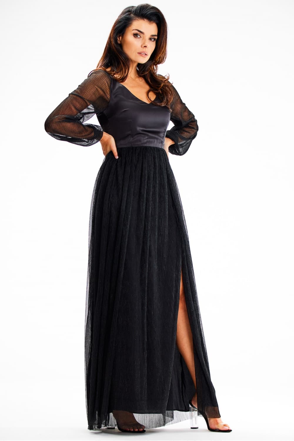 Vestito lungo model 189439 awama - Miniatura 2
