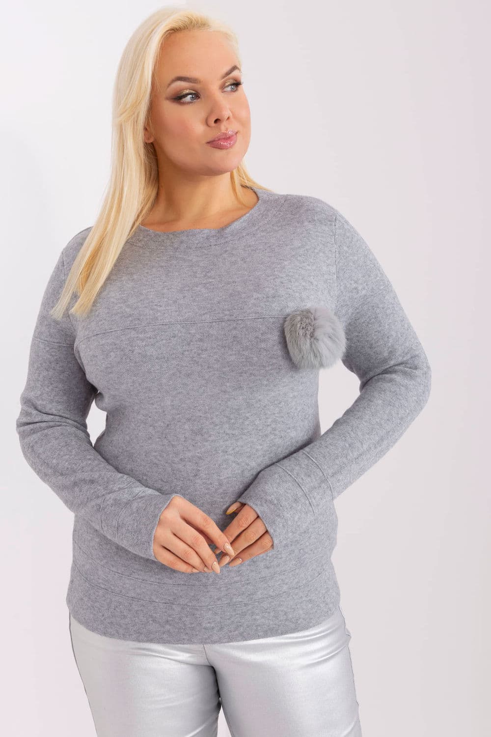 Maglione plus size model 190070 Factory Price