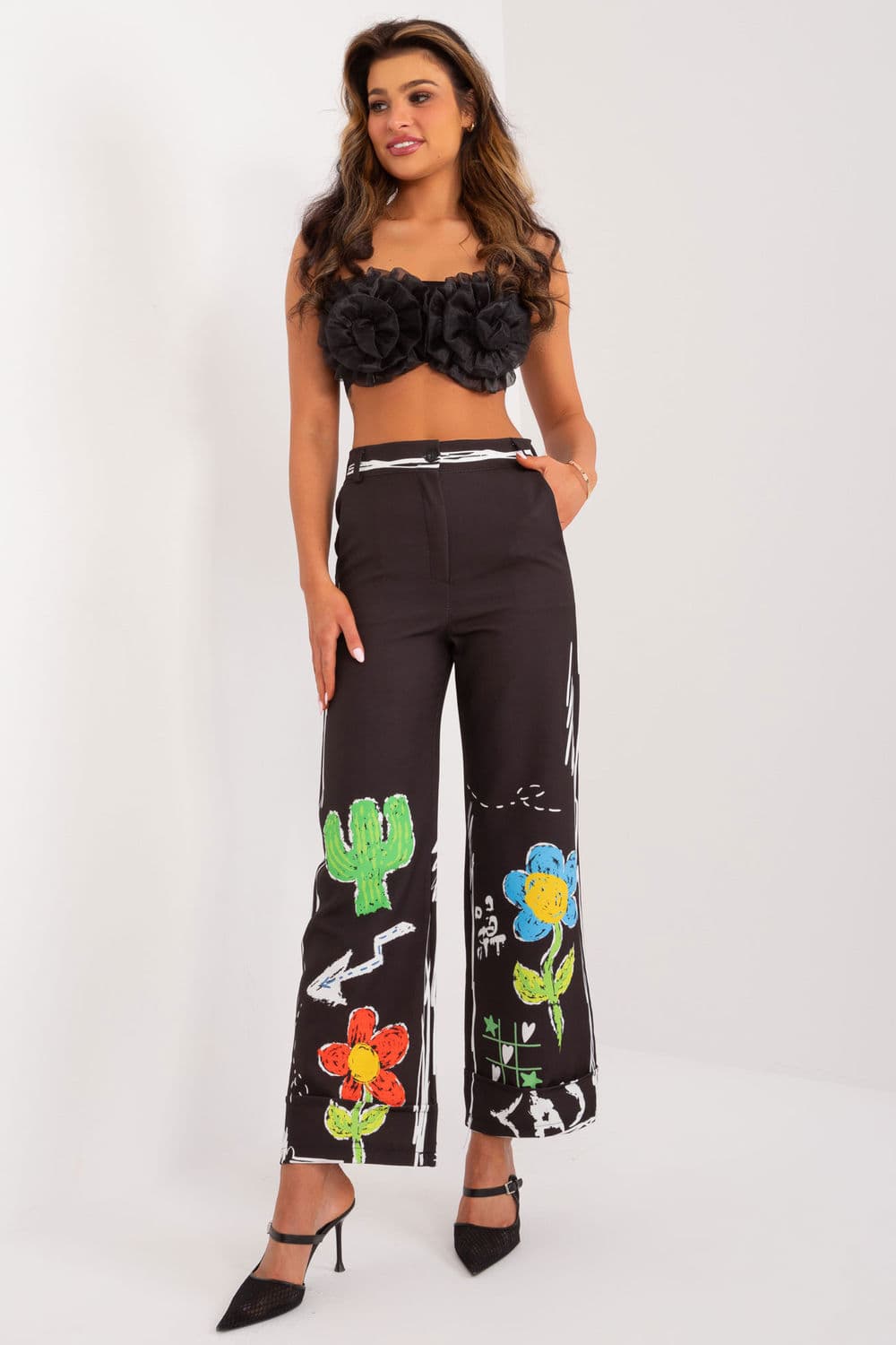 Pantaloni da donna model 196579 Italy Moda
