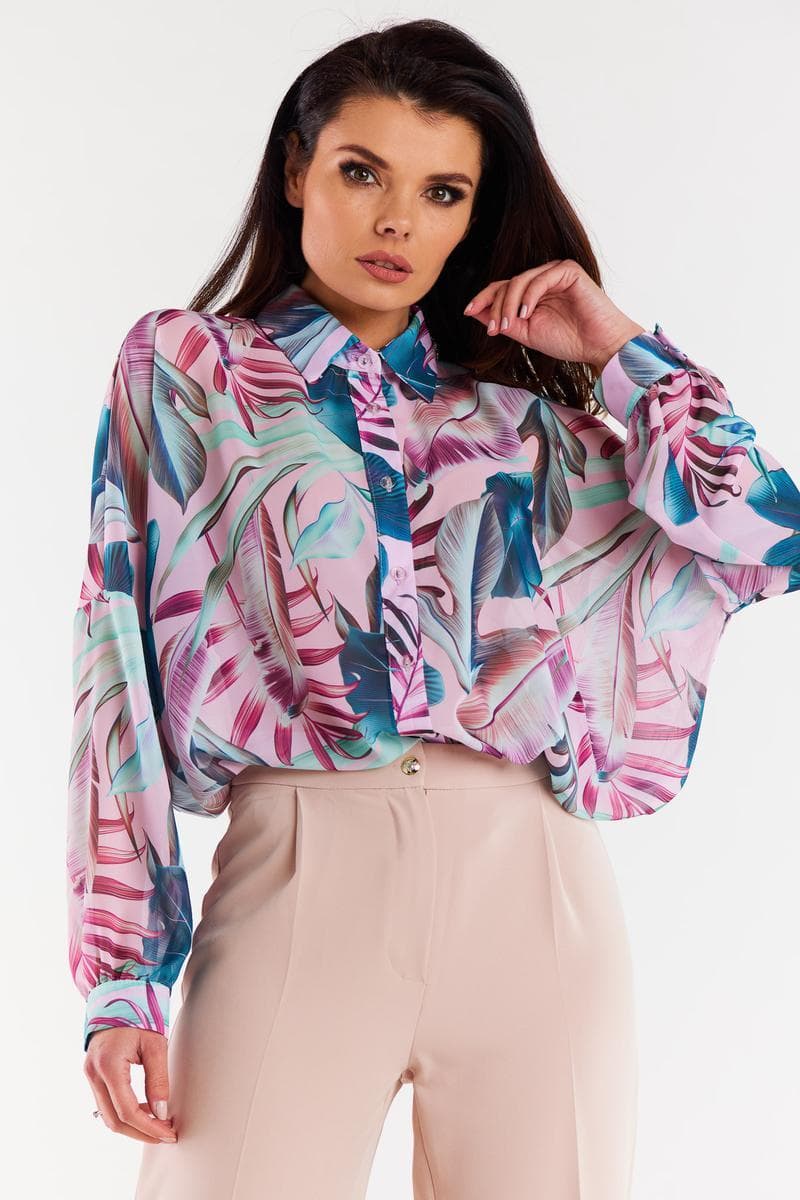 Camicia a manica lunga  model 196617 awama - Miniatura 2