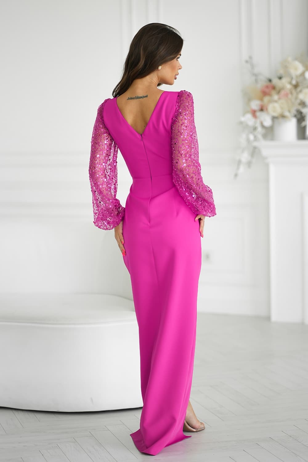 Vestito lungo model 199012 Bicotone - Miniatura 2