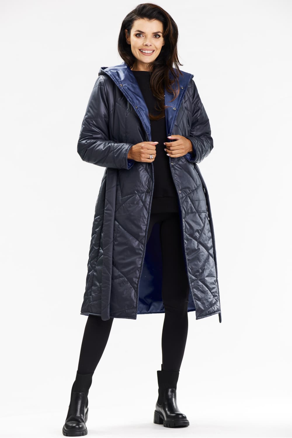 Cappotto model 200546 awama - Miniatura 2