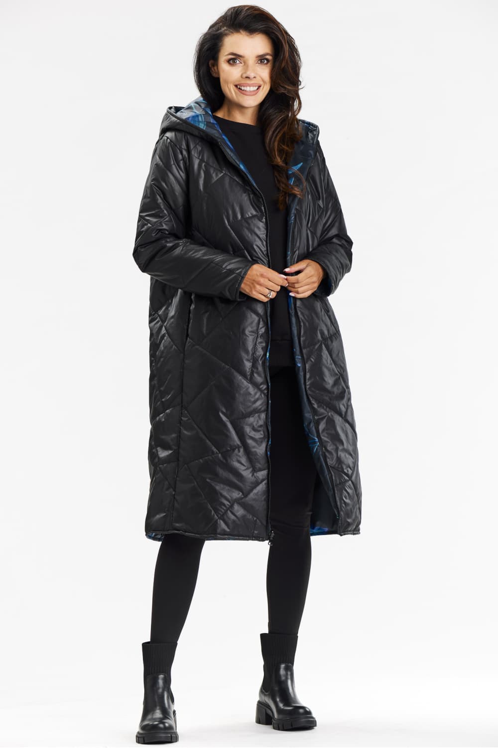 Cappotto model 200549 awama - Miniatura 2