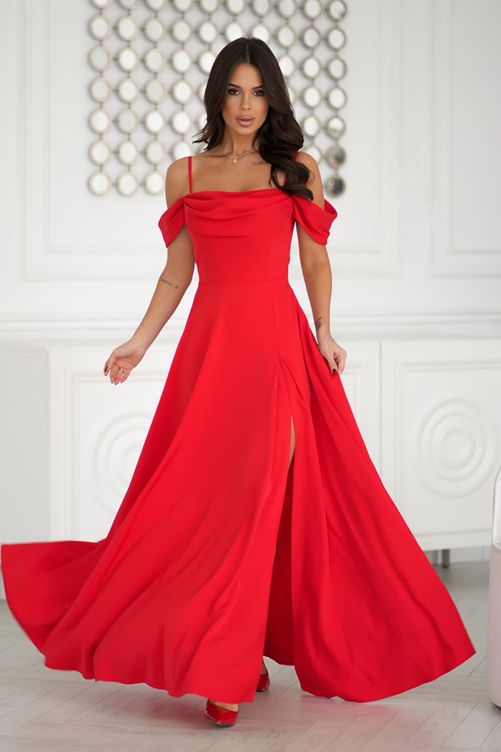 Vestito lungo model 203760 Bicotone