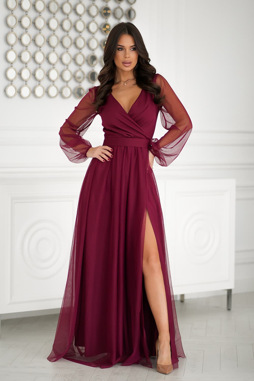 Vestito lungo model 203762 Bicotone - Miniatura 4