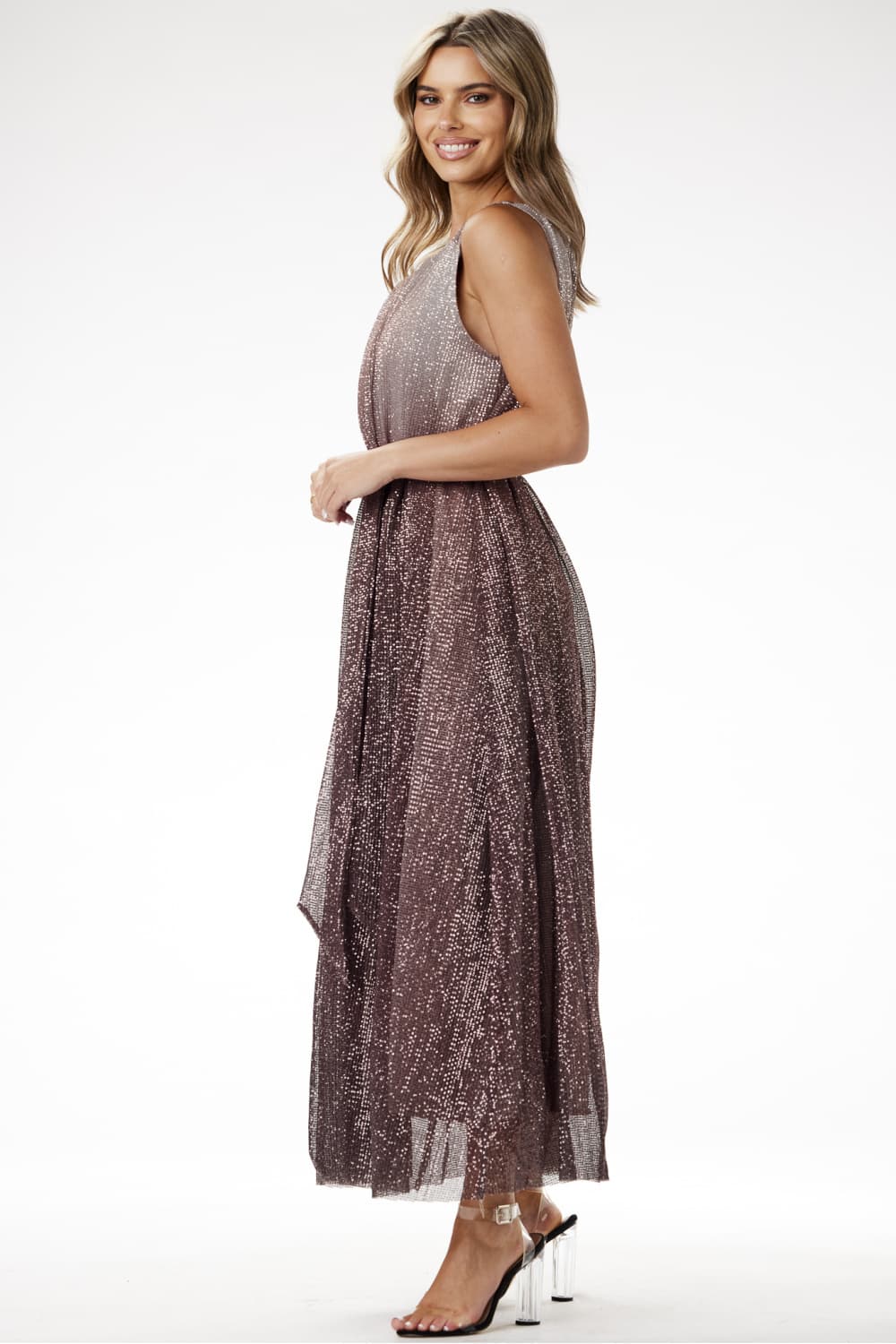 Vestito lungo model 204240 awama - Miniatura 4