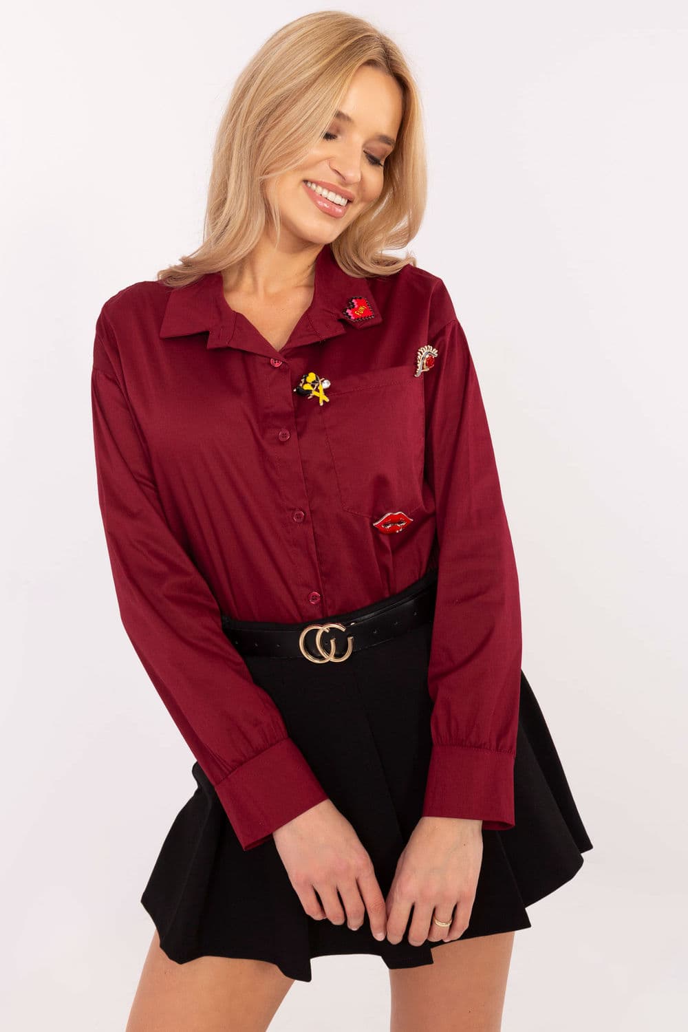 Camicia a manica lunga  model 204357 Italy Moda