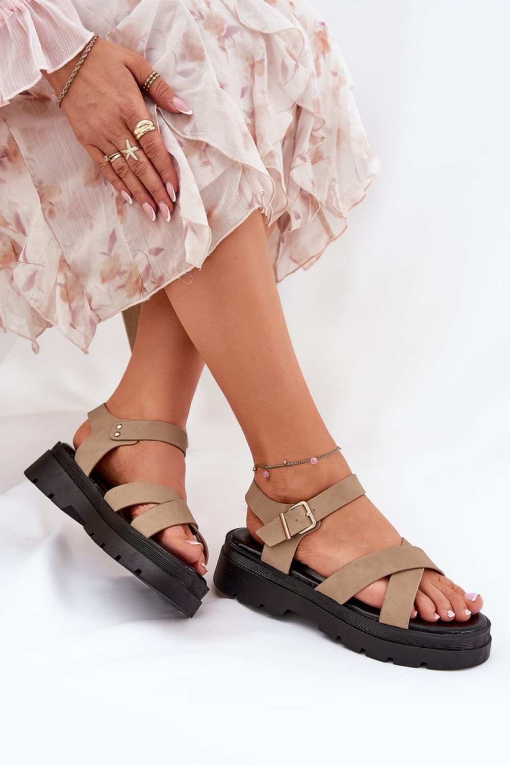 Sandali con plateau model 209896 Step in style