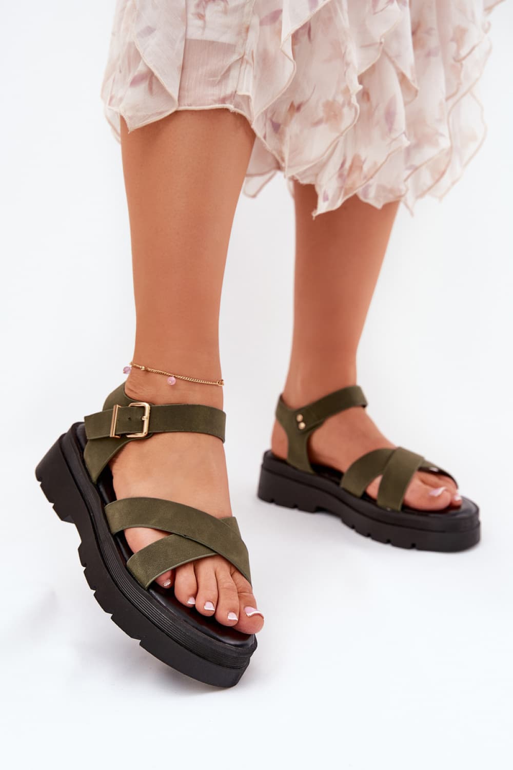 Sandali con plateau model 209898 Step in style