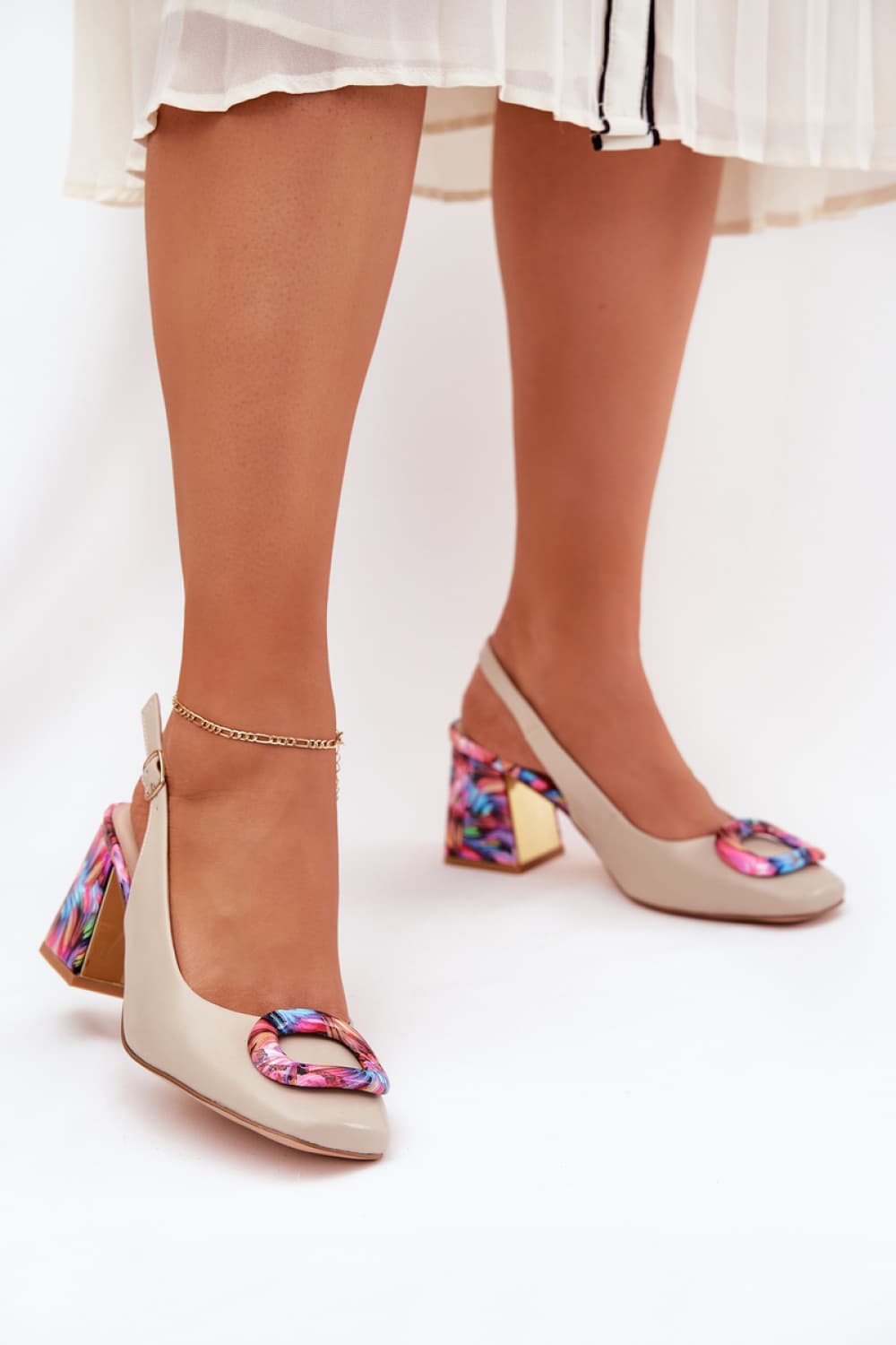 Sandali con tacco model 210693 Step in style - Miniatura 3