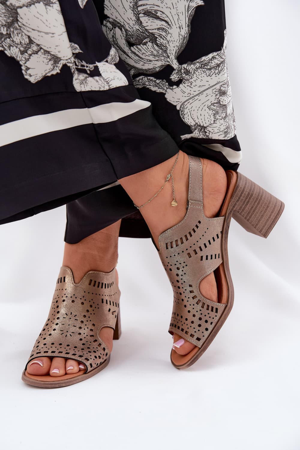 Sandali con tacco model 211364 Step in style - Miniatura 3
