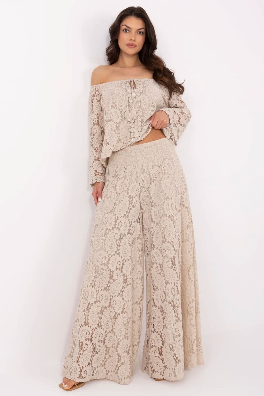 Pantaloni in pizzo model 211436 Italy Moda