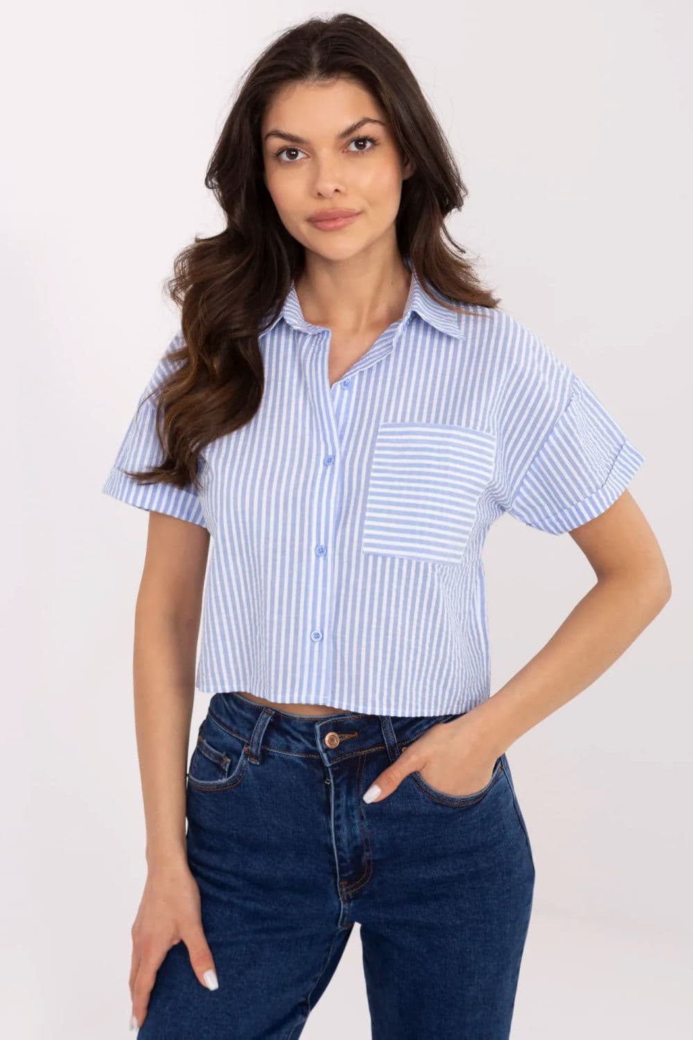 Camicia a manica corta model 212735 NM