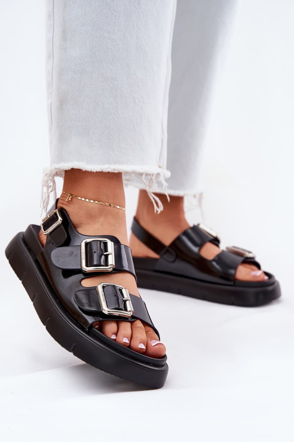 Sandali con plateau model 213464 Step in style