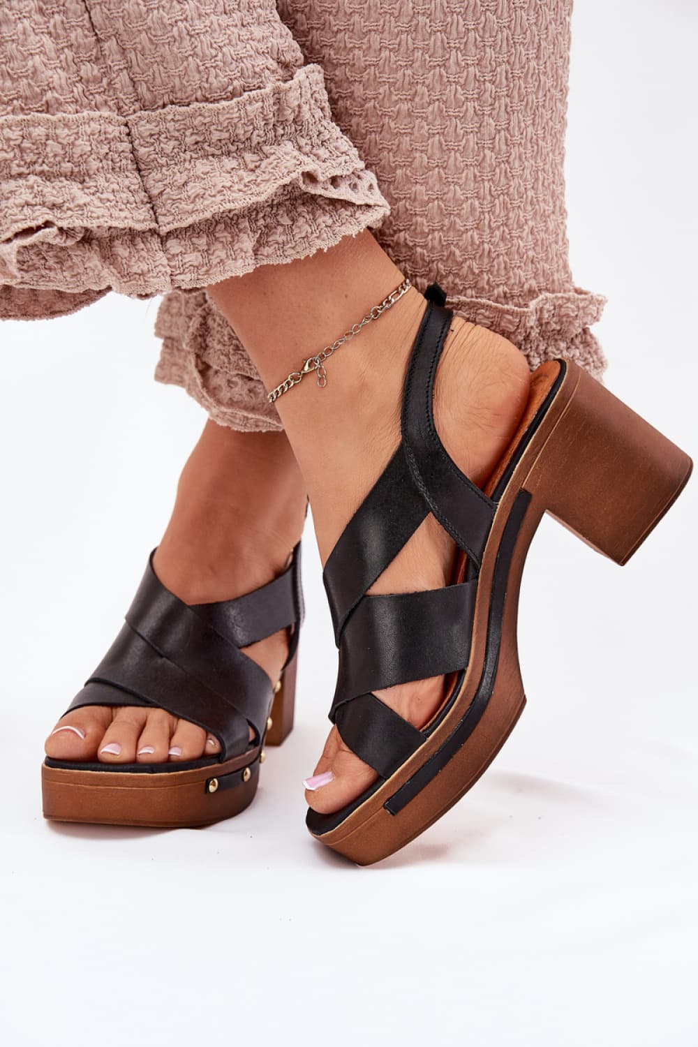 Sandali con tacco model 214744 Step in style - Miniatura 3