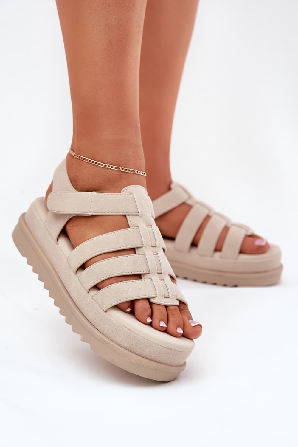 Sandali con plateau model 215718 Step in style