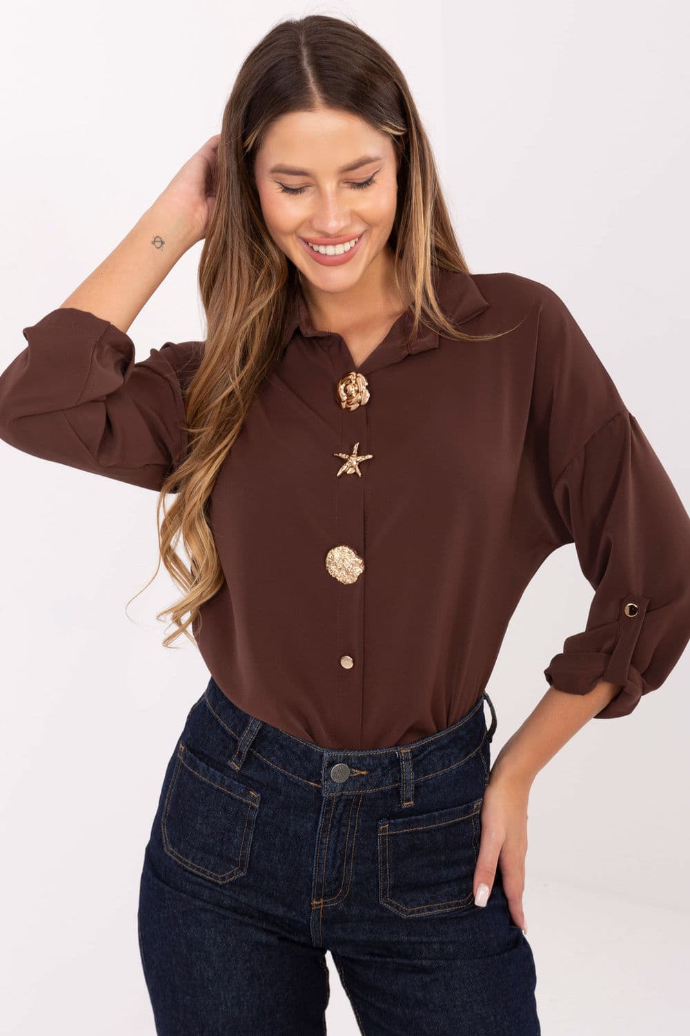 Camicia a manica lunga  model 219388 Rue Paris