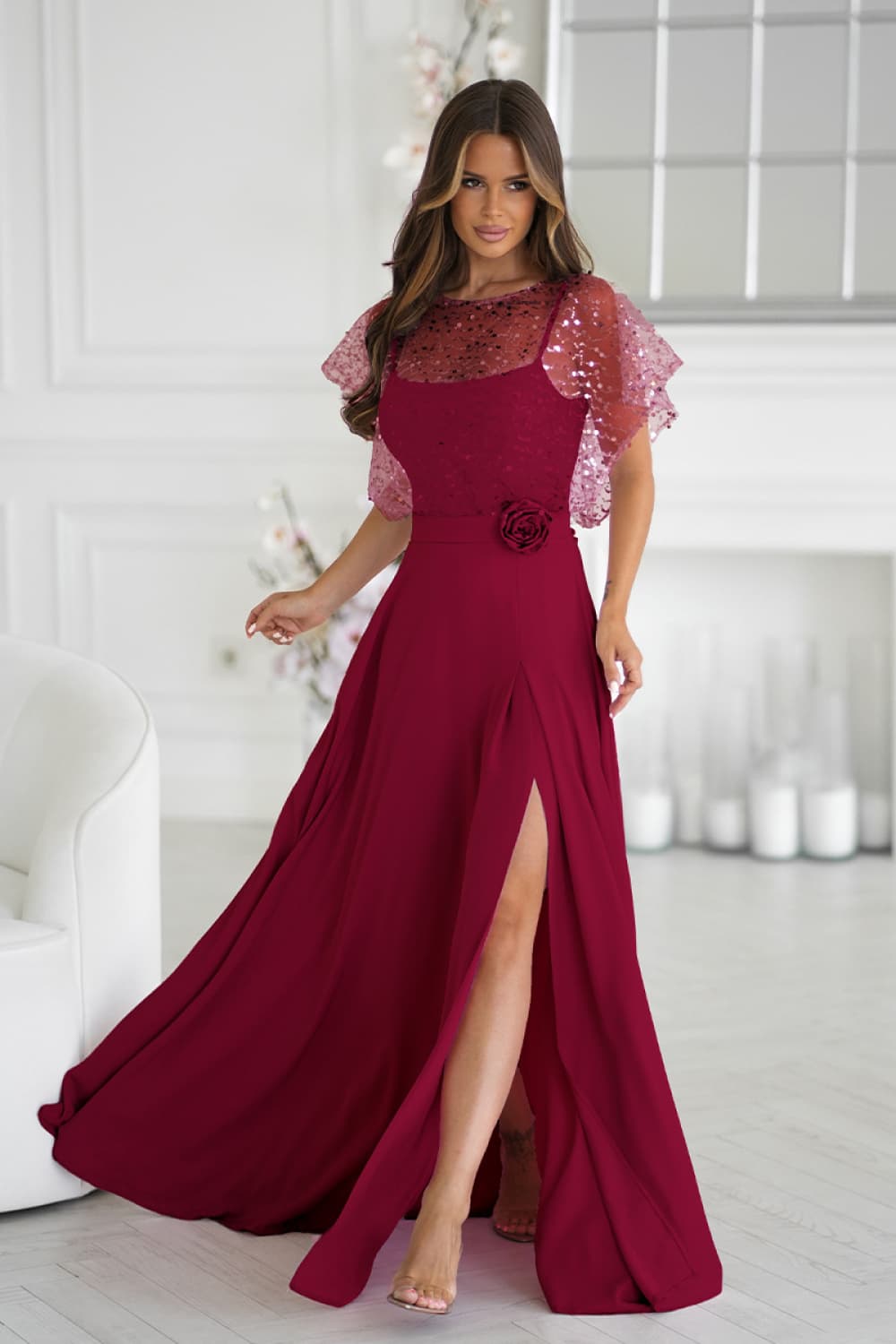 Vestito lungo model 219687 Bicotone