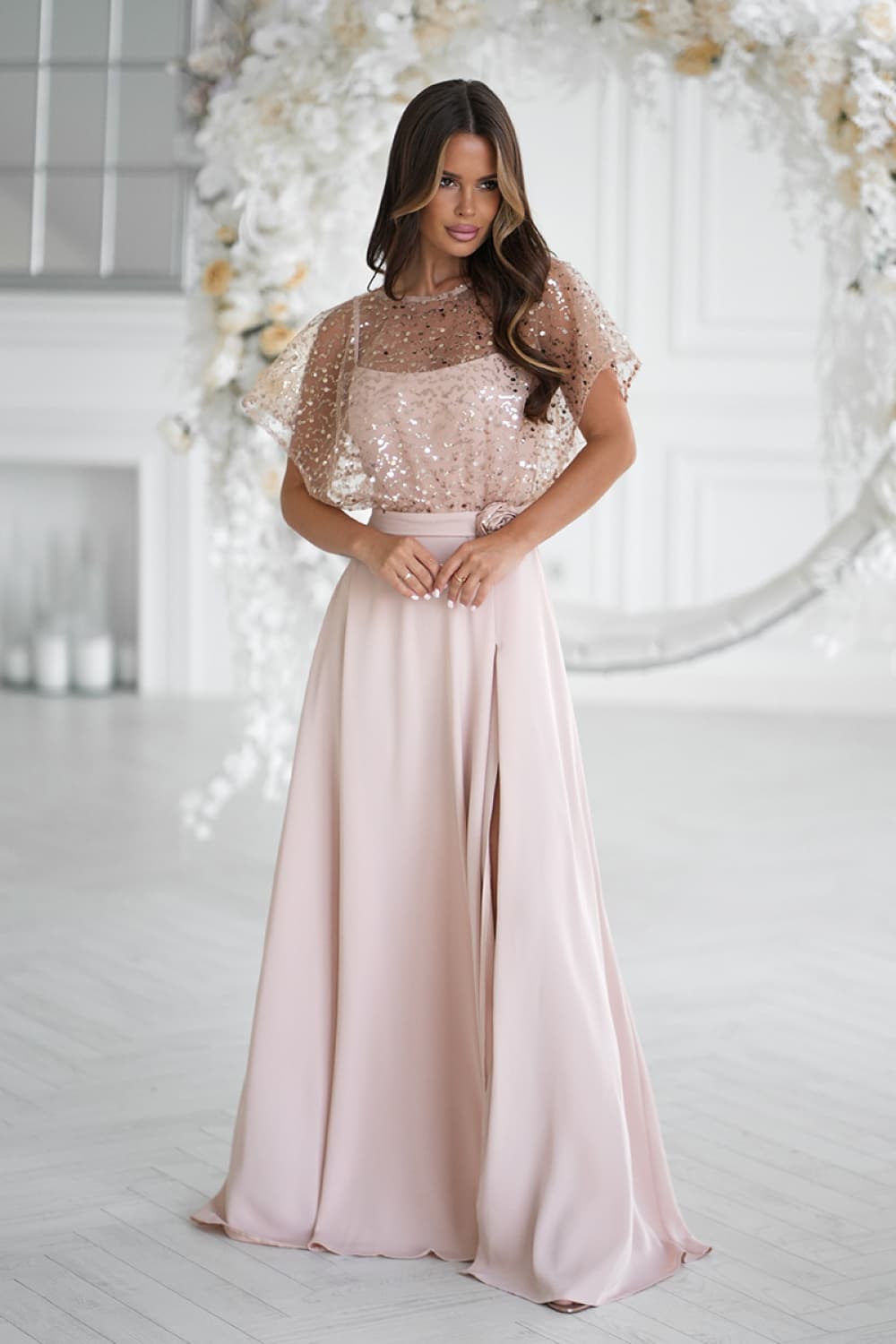 Vestito lungo model 219689 Bicotone