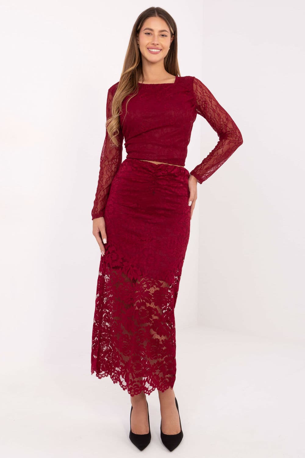 Gonna di pizzo model 220326 Italy Moda