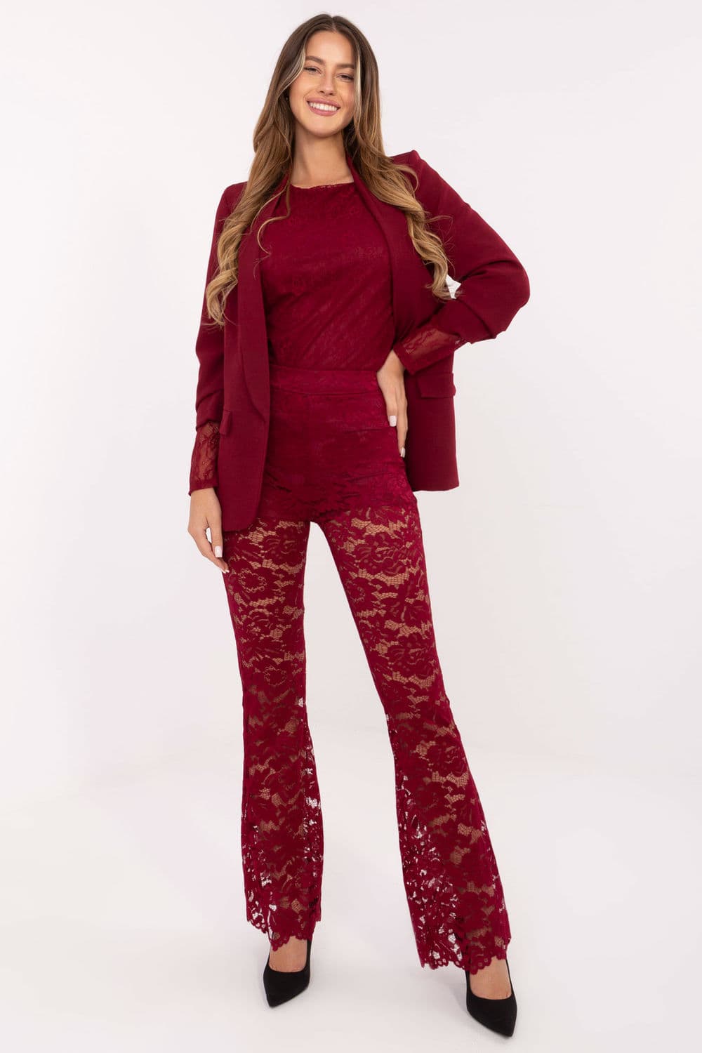 Pantaloni in pizzo model 220327 Italy Moda