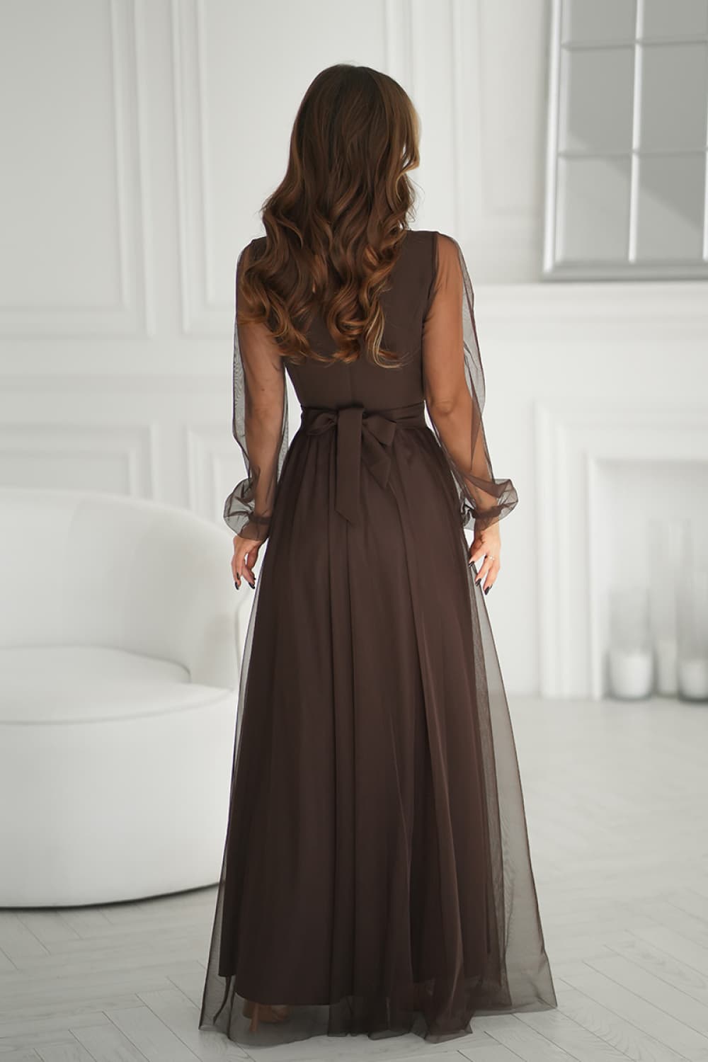 Vestito lungo model 220610 Bicotone - Miniatura 3