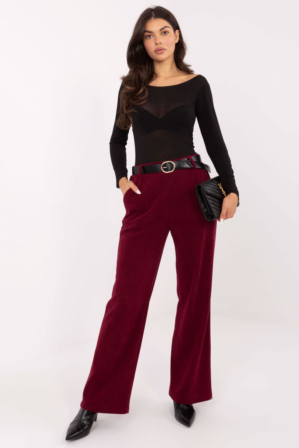 Pantaloni in velluto model 220750 Italy Moda