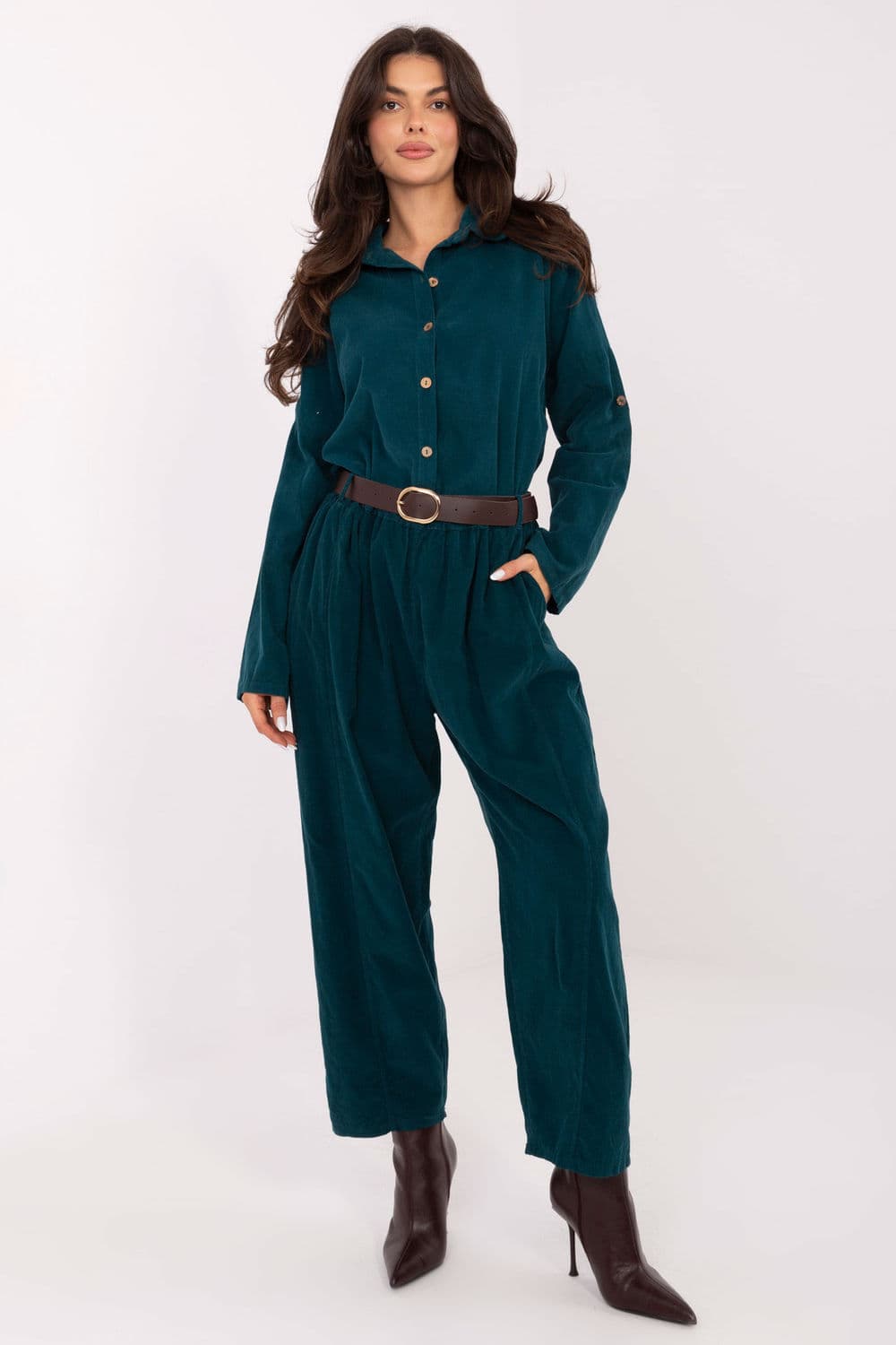 Pantaloni in velluto model 220819 Italy Moda