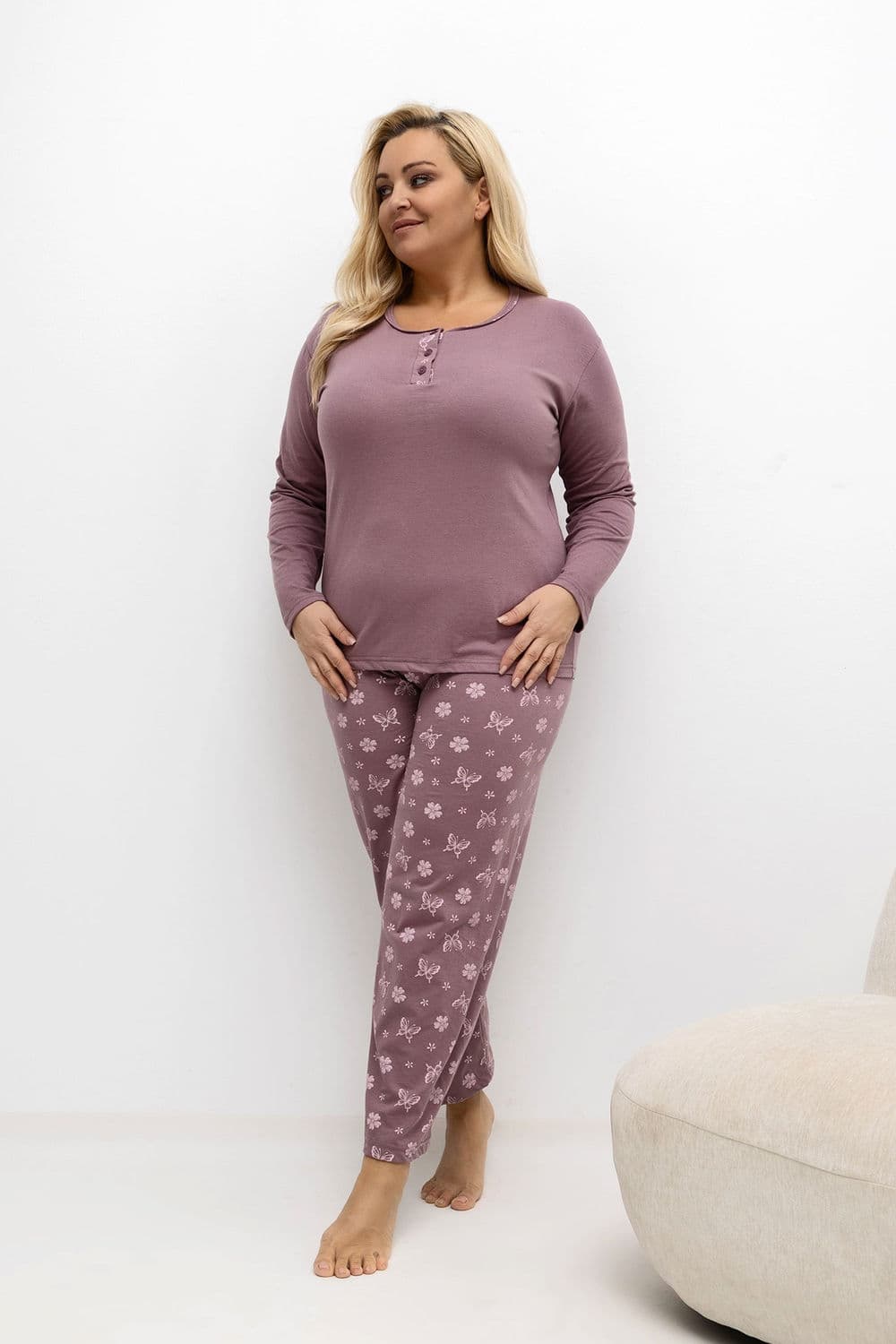 Pigiama Taglie Forti model 221185 Forever Pink