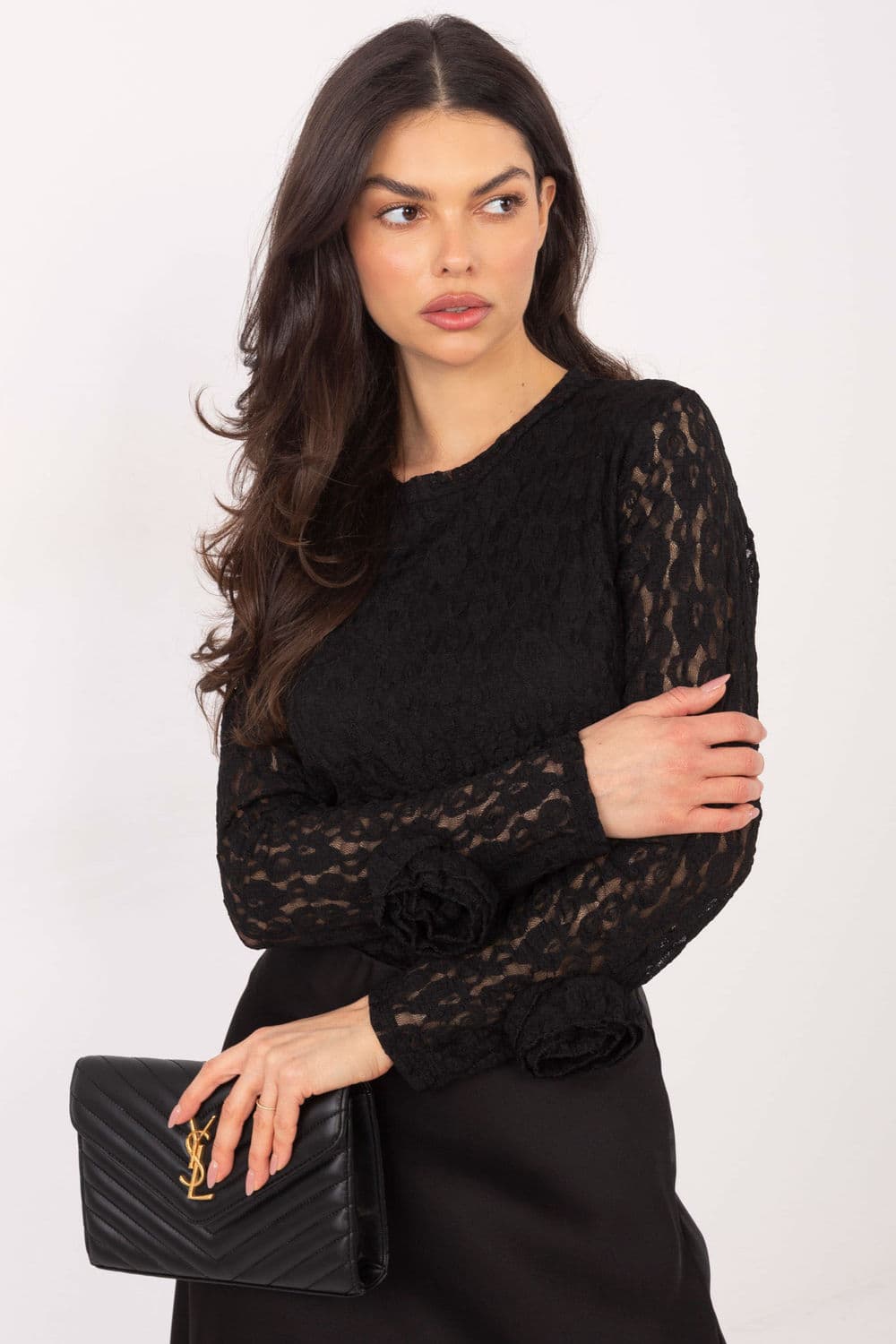Top in pizzo model 222452 Italy Moda