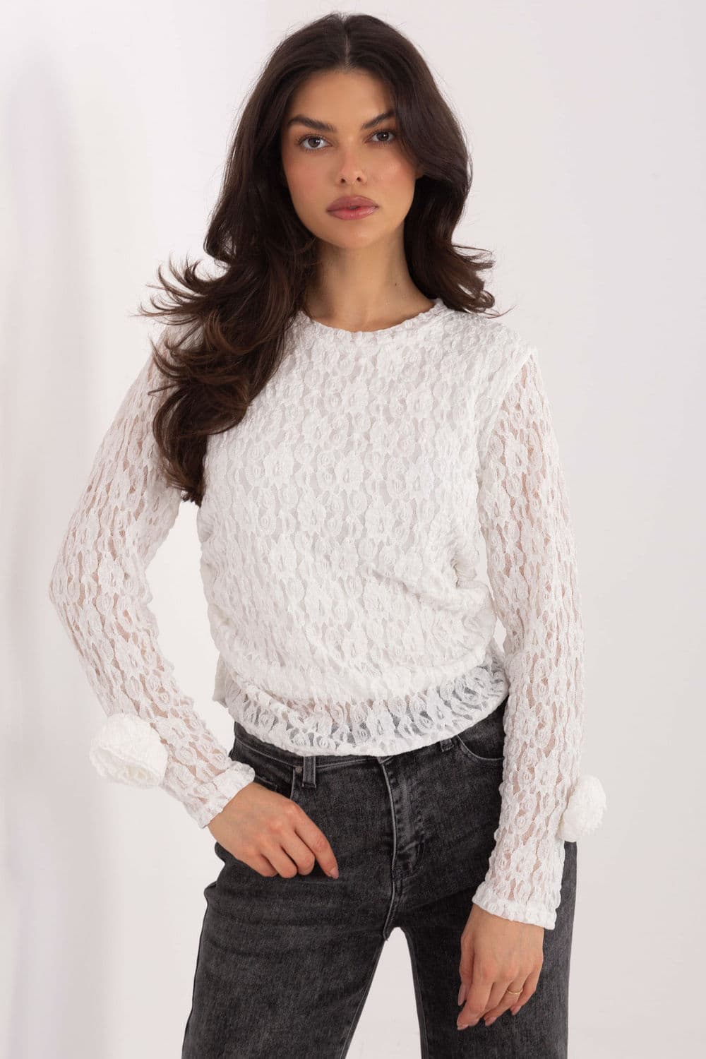 Top in pizzo model 222456 Italy Moda