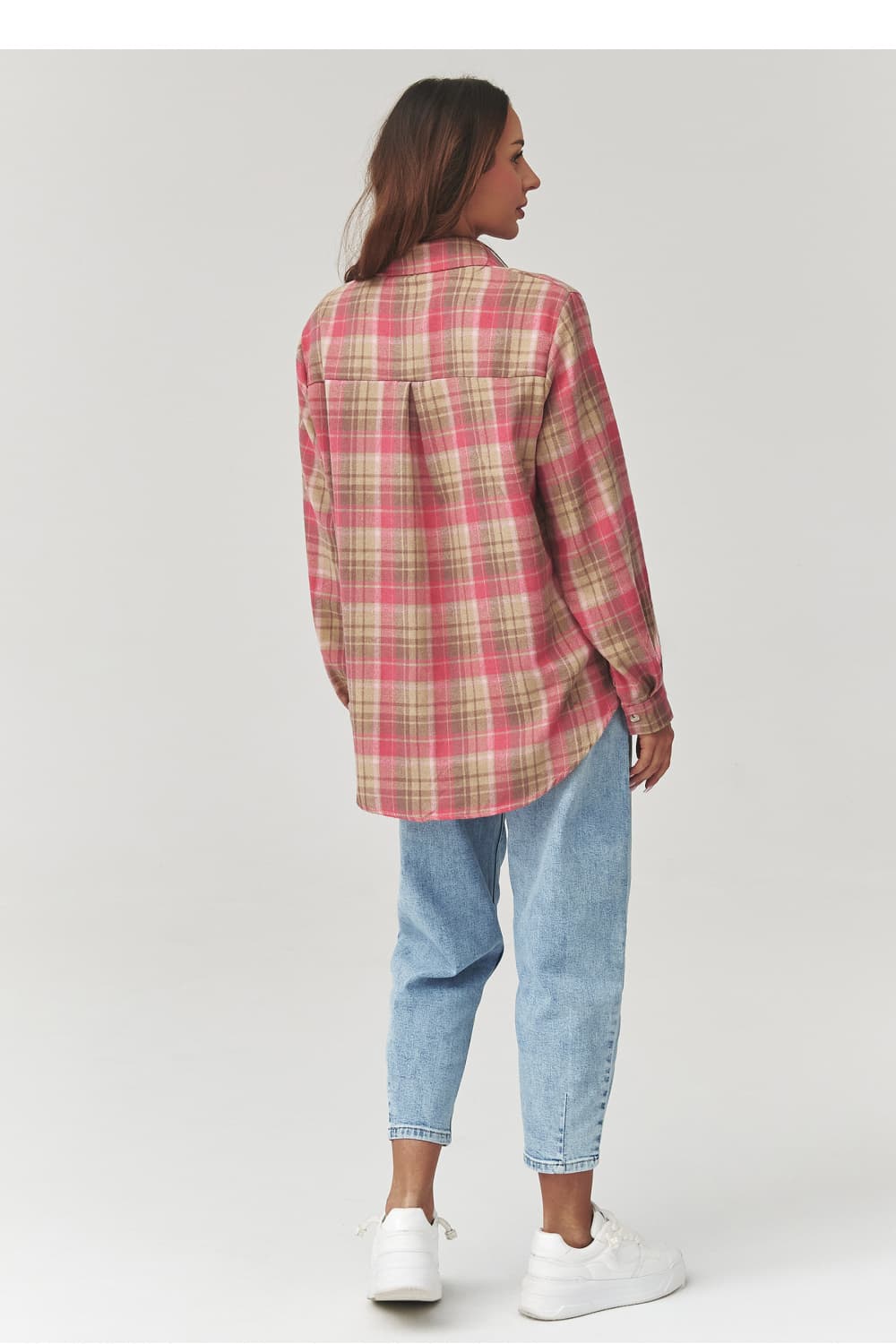 Camicia a manica lunga  model 223231 Makadamia - Miniatura 3