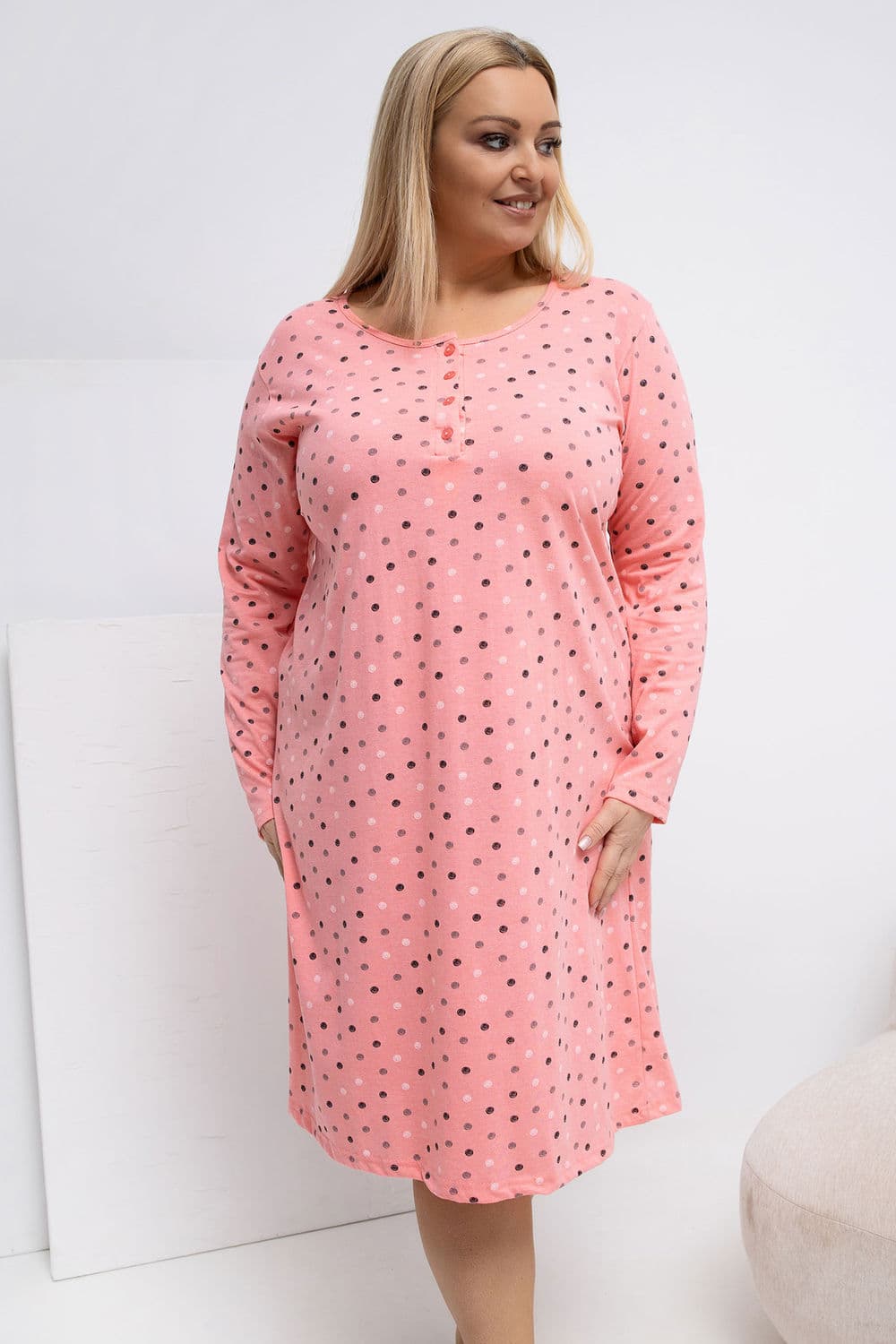 Camicia da notte Plus Size model 223301 Forever Pink