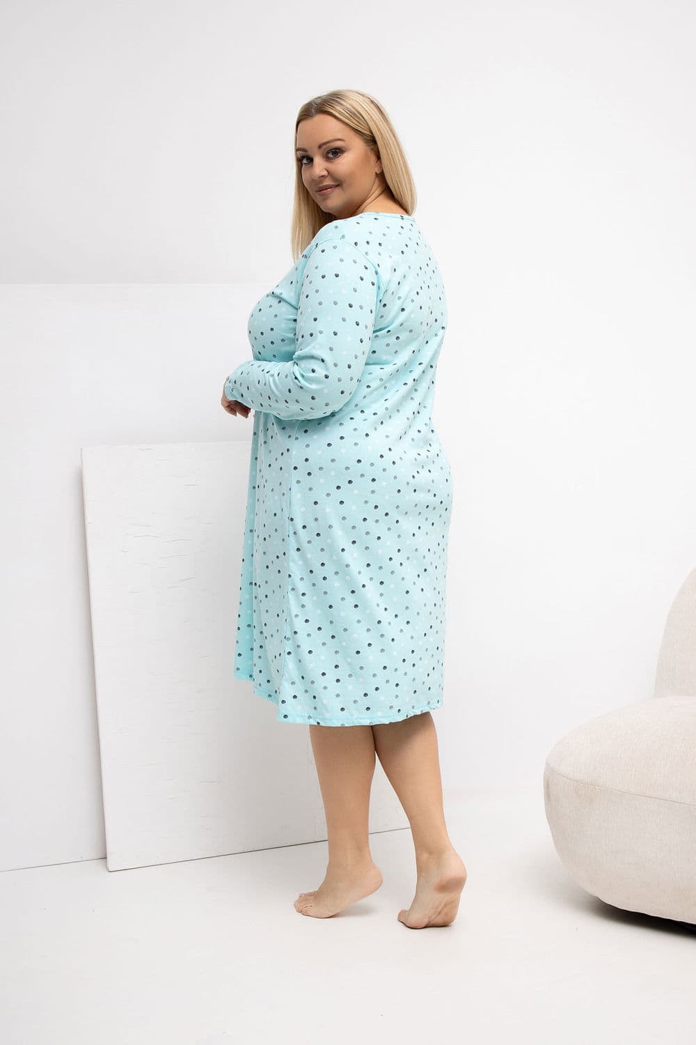 Camicia da notte Plus Size model 223302 Forever Pink - Miniatura 3