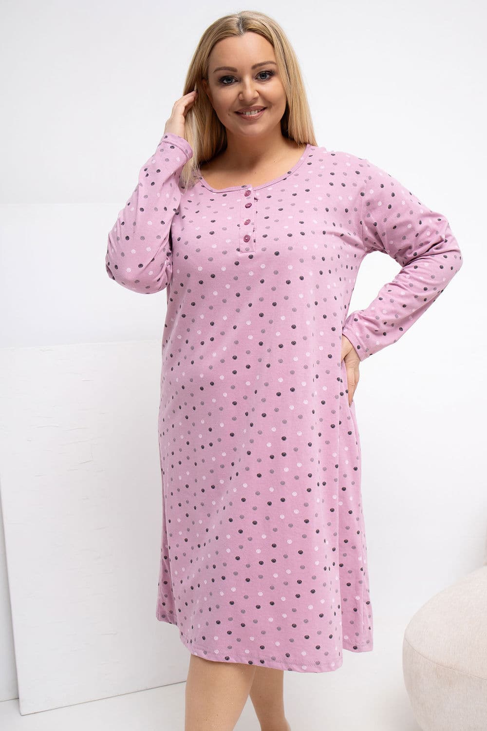 Camicia da notte Plus Size model 223303 Forever Pink