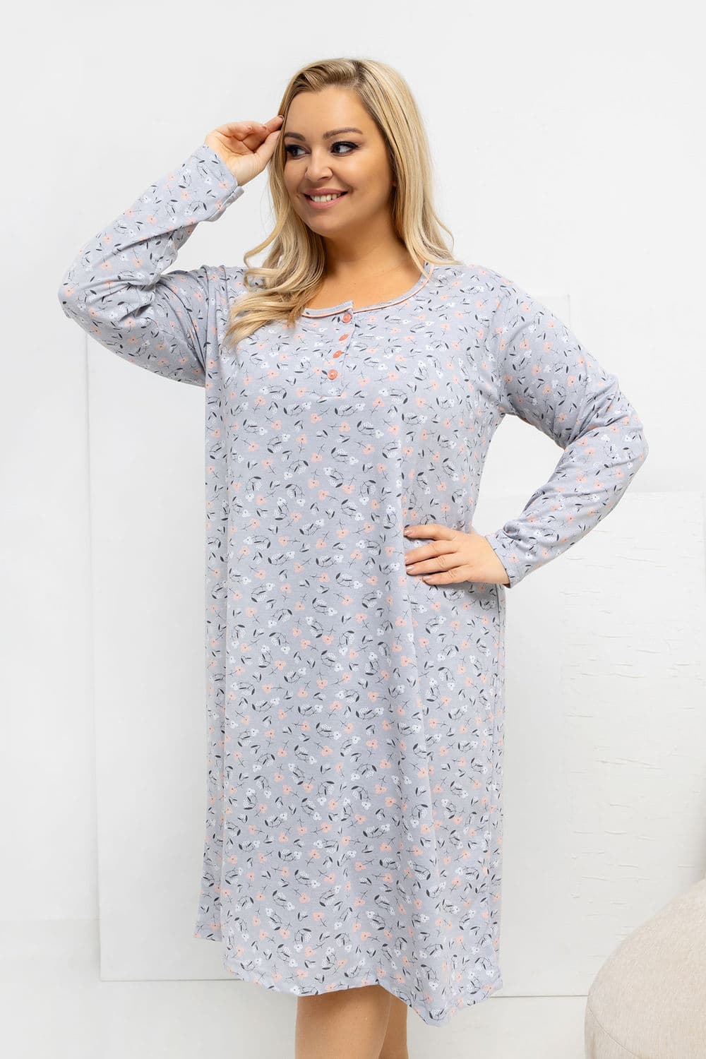Camicia da notte Plus Size model 223307 Forever Pink
