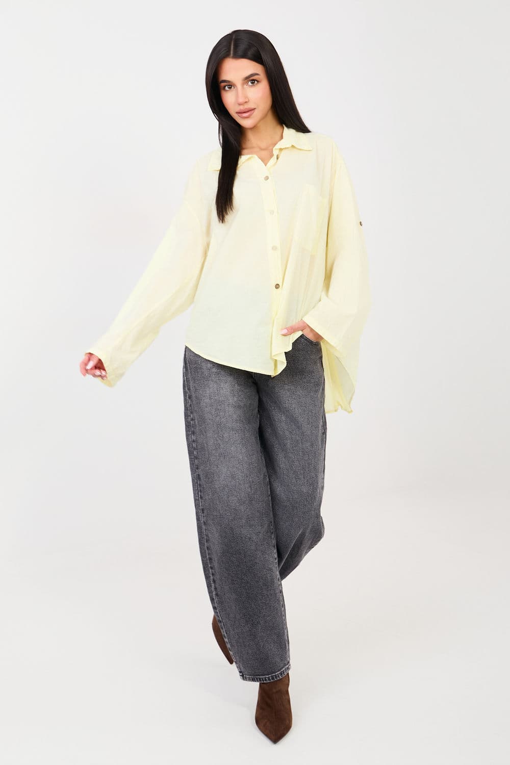 Camicia a manica lunga  model 223316 Factory Price - Miniatura 2